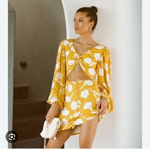 SABO SKIRT Lista Dress - Yellow Paraiso